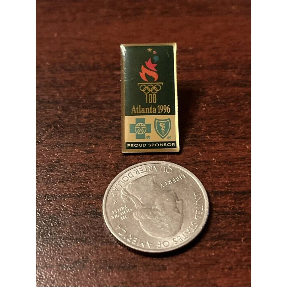 1996 Atlanta Olympics BlueCross‎ BlueShield Sponsor Insurance Lapel Hat Pin